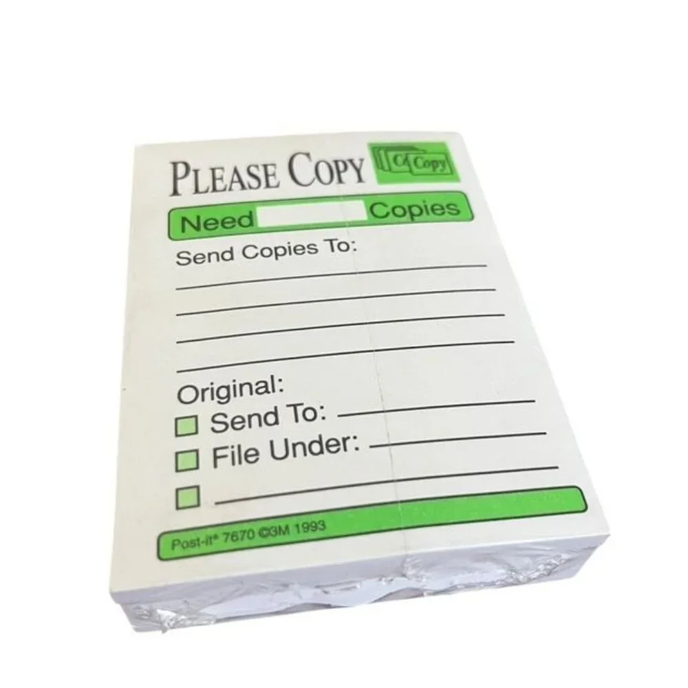 Vintage Post-It Copy Request Pad Model 7670-4
